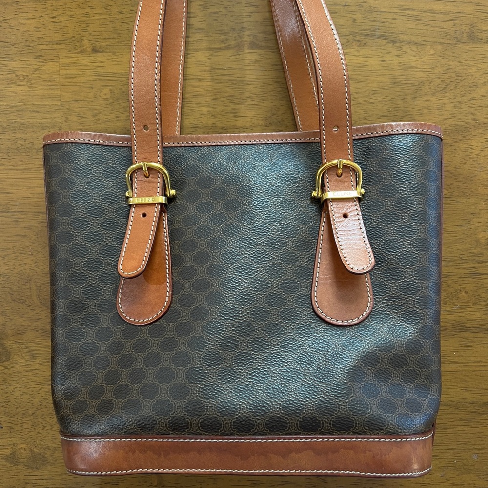 Vintage Celine macadam shoulder tote - Picture 4 of 14